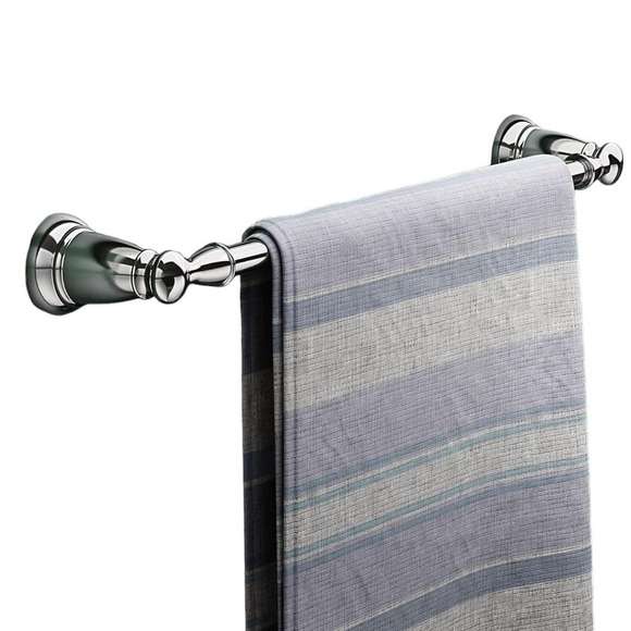 Moen Y2624CH Banbury 24 inch Towel Bar, Chrome, NIP, Made in the U.S.A. - Picture 3 of 4